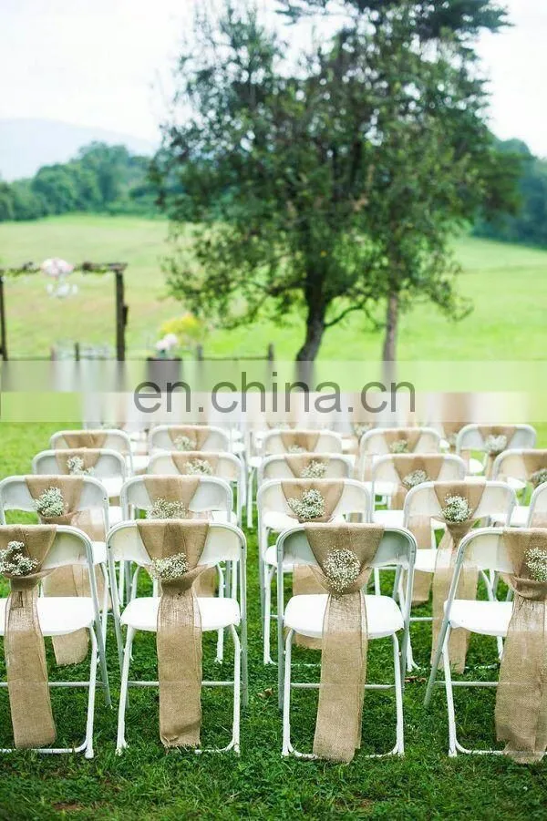 Beautiful Linen Partysu Chair Sashes Wedding