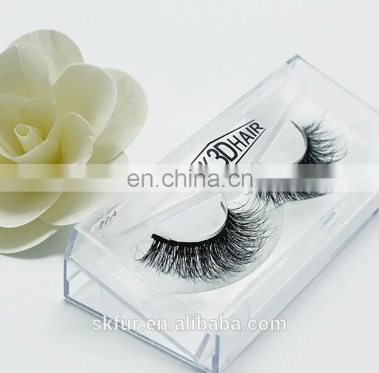 Factory wholesale private label custom package individual premium 3d 100% real mink lashes