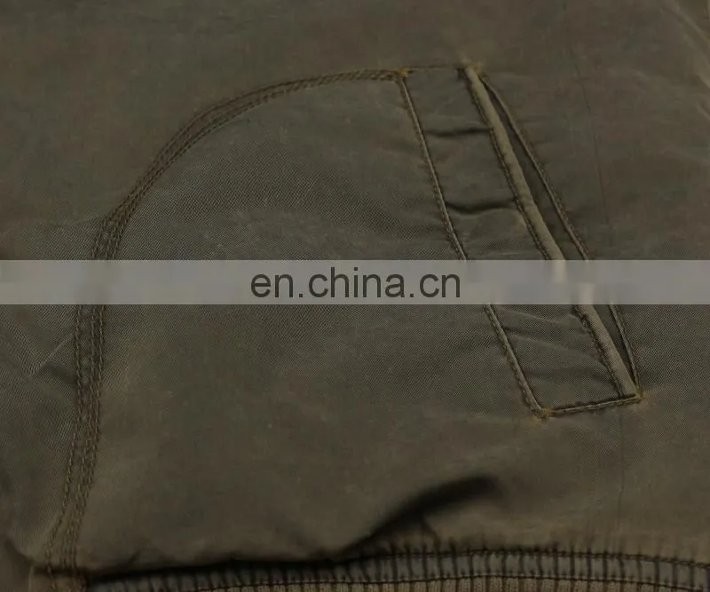 Unisex Nylon washed bomber jacket,custom wholesale bomber jacket