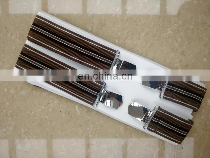 Germany and UK customer design high quality heavy clips men suspenders pants suspenders