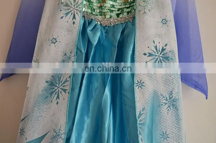 high quality new style wholesale frozen princess elsa costume KC-0039