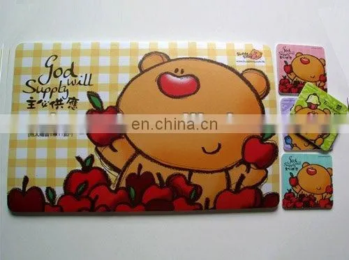 PVC laminated decorative table mat placemat table pad