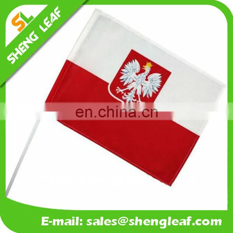 promotional custom hand flags with pole