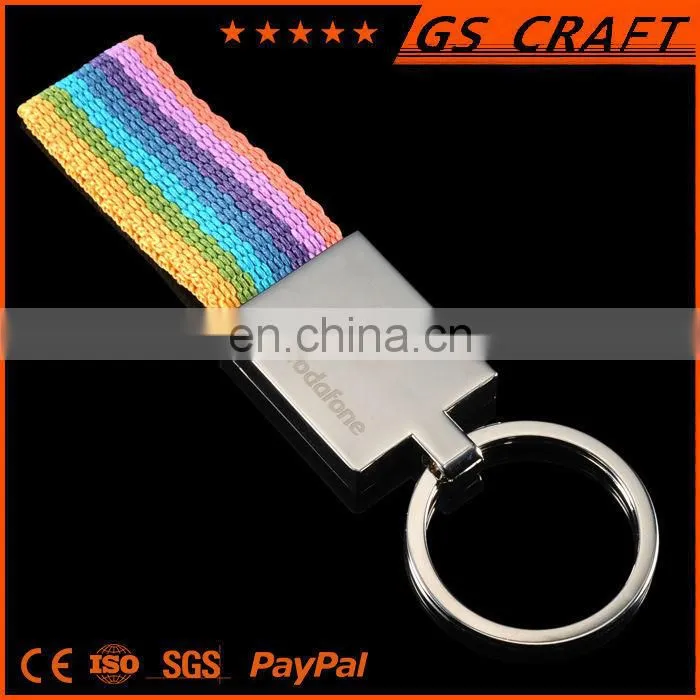 Cheap factory direct sale handmade leather keychain