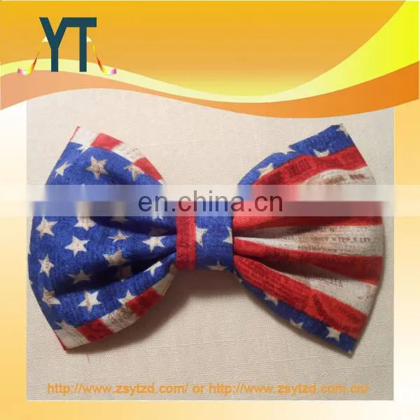 fashion korean designs fabric bow,2014 latest hot hair bow for adults