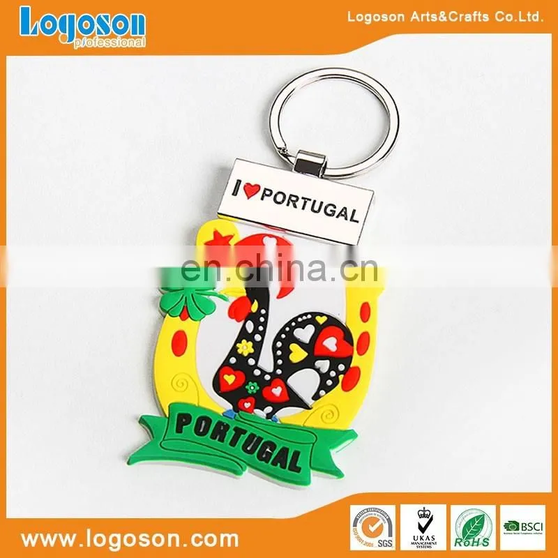 key chain custom design 3d soft pvc keychain