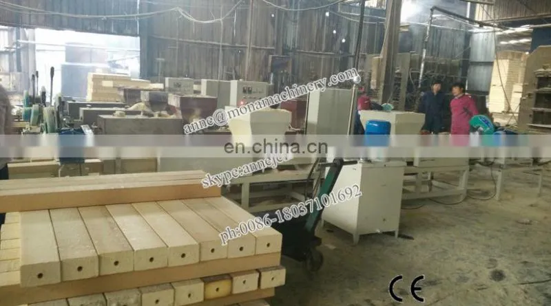 Two Head Wood Sawdust Hot Pressing Machine Wood Block Hot Press Machine With Factory Price