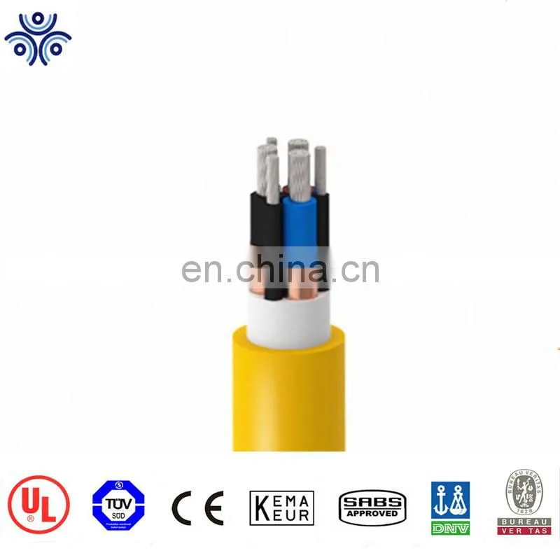 Hot sell (N)3GHSSYCY rubber insulation steel wire braid armour PVC sheath mining Cable