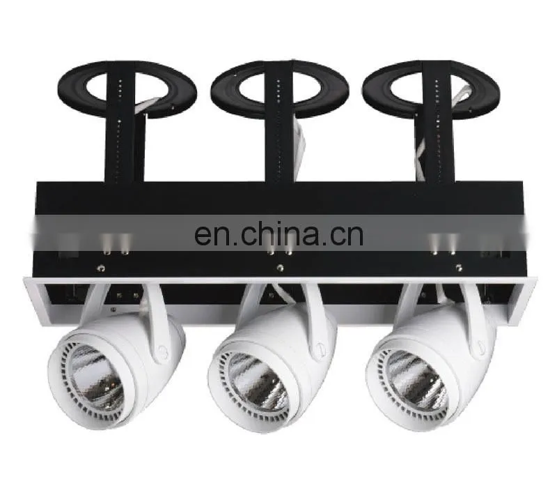Triple adjustable spot lights led ceiling downlight 60W LED COB downlight