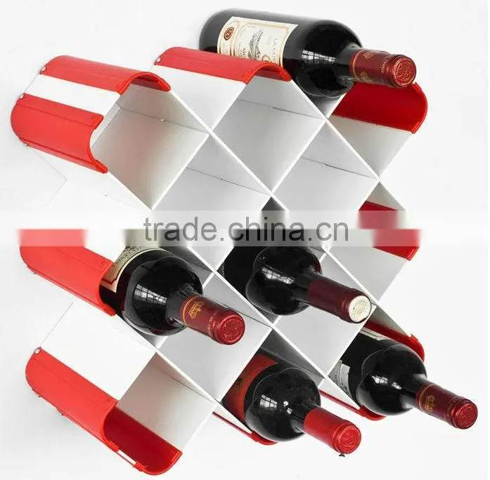 DIY metal wine rack