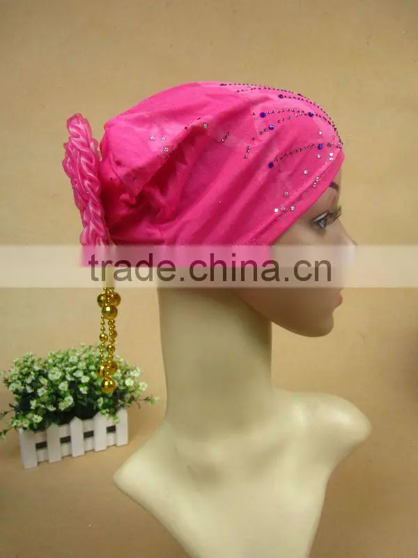 A522 fashion flower islamic hijab cap,muslim hejab hat