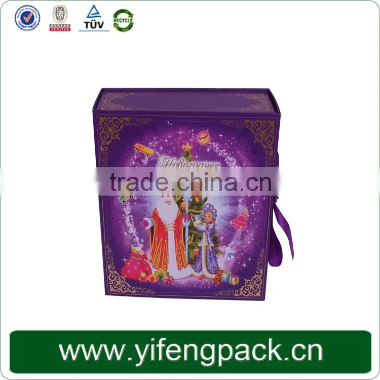 Wholesale custom printed Decorative China recycled handmade empty Christmas gift boxes