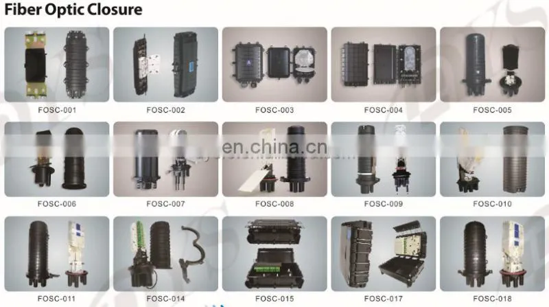 24 48 96 144 288 Core Vertical Dome Type Fiber Cable Joint Box Black Fiber Optic Splice Closure IP68 Aerial ISO9001, ROHS CN;GUA