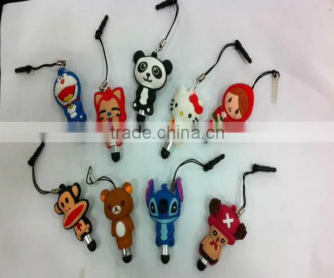 promotional silicone good price cell phone touch pen