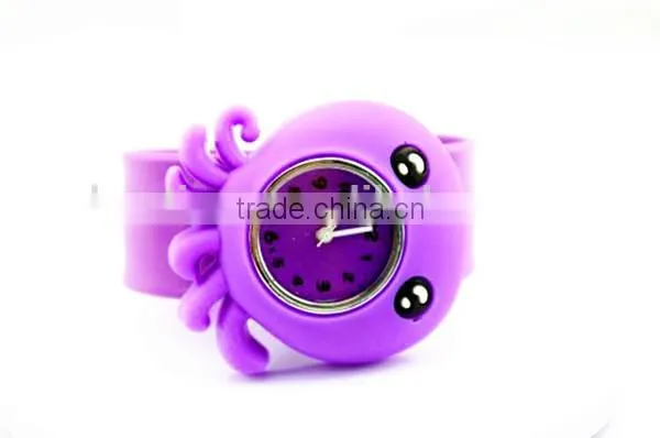 kids slap digital watches cartoon Octopus design slap watch alibaba china supplier