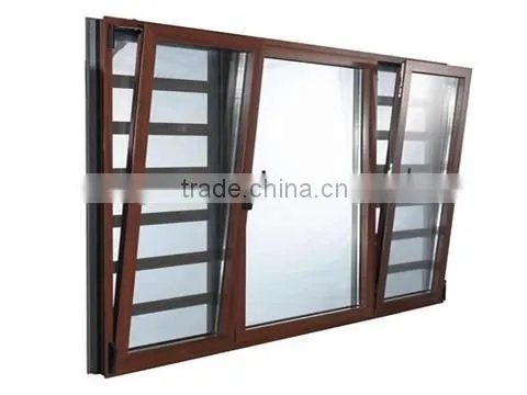 aluminium windows with double glaze glass for prefab homes