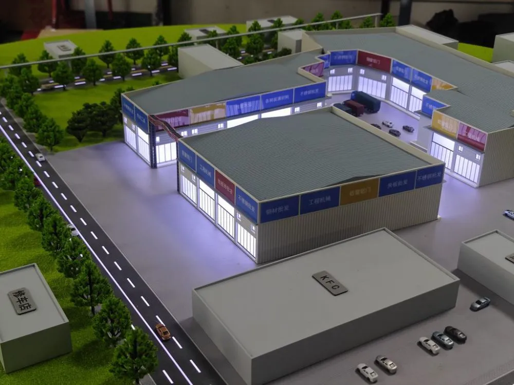 建材批发市场模型展示 - 1K JPEG