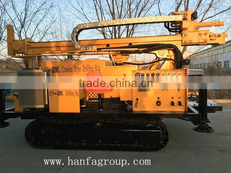 HFW-200L 200m Durable Hydraulic Water Well Drilling Rig