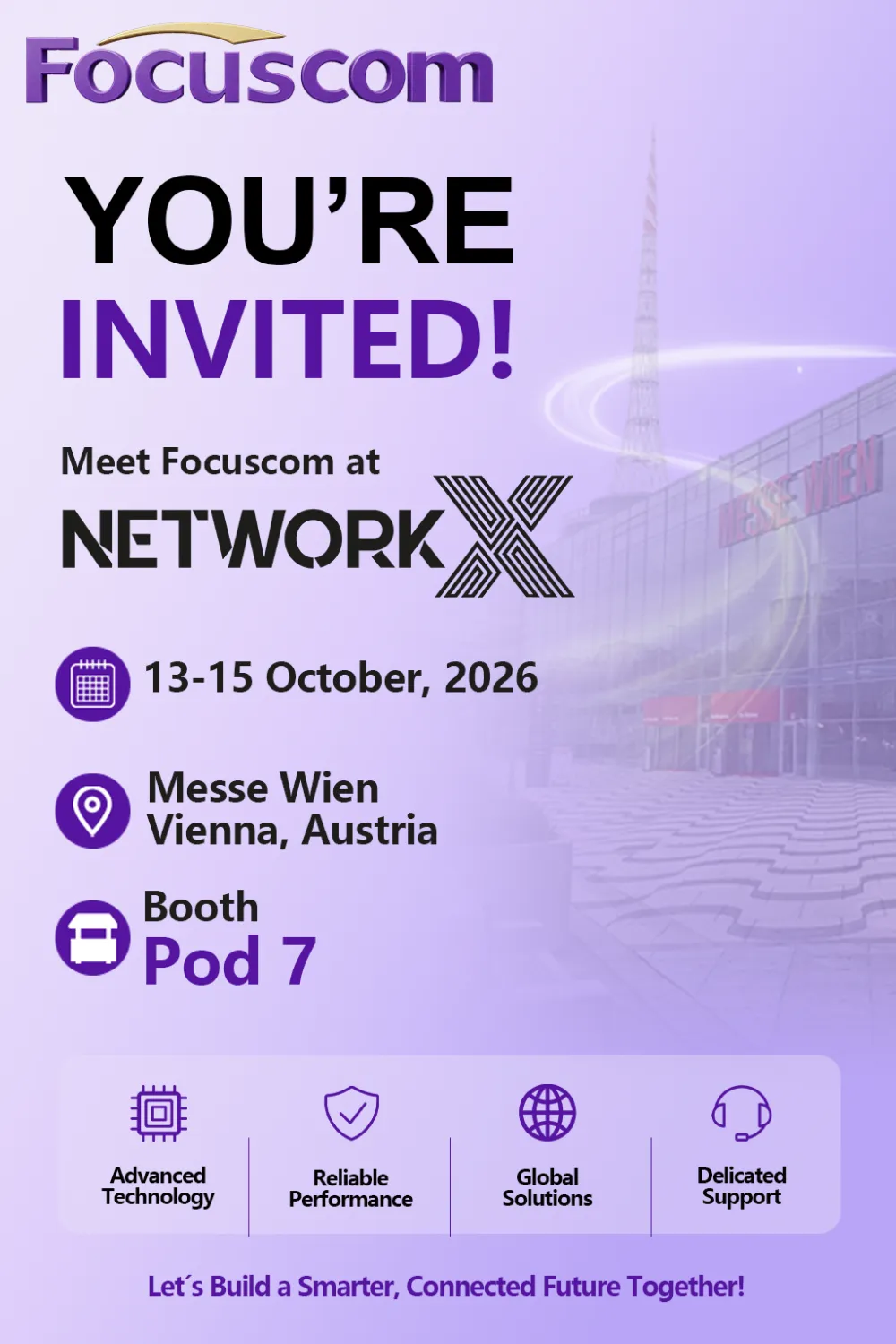 Focuscom at Network X 2026 Vienna: Explore PON and Ethernet Switch Solutions