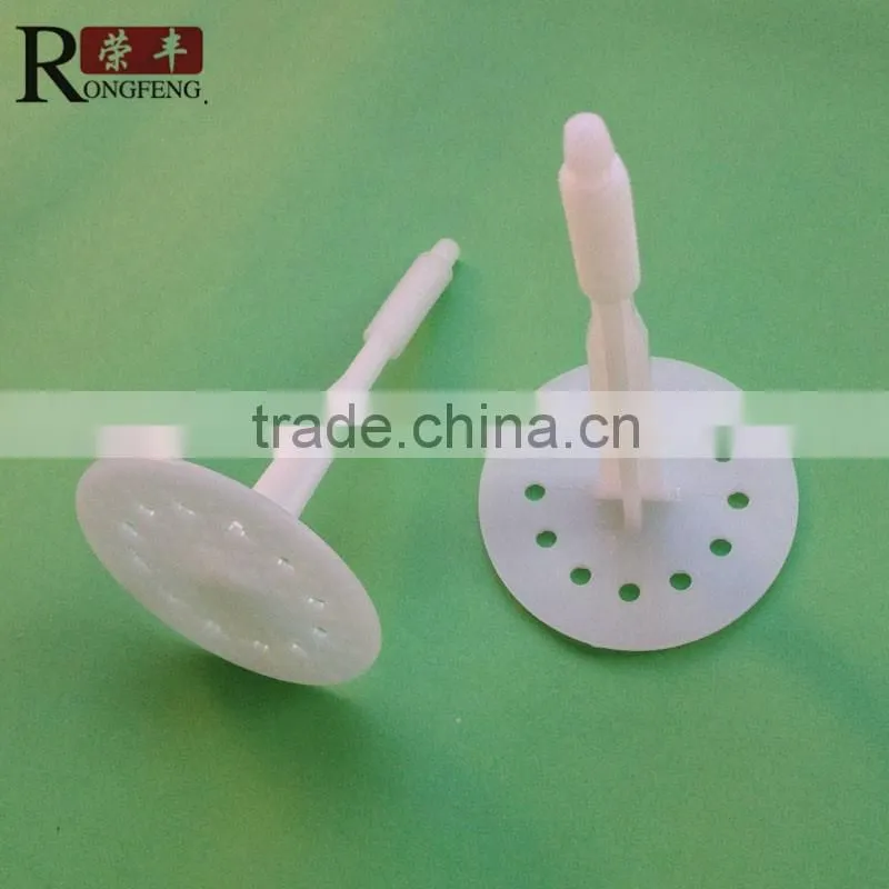 New Plastic Insulation Fixing Nails with plastic core,steel nail (factory)