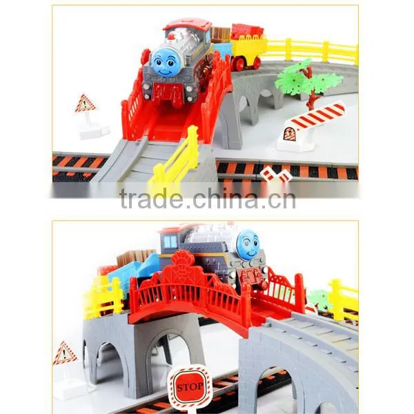Intelligence early education orbit toys with battery train and light, orbit toys, slot toys