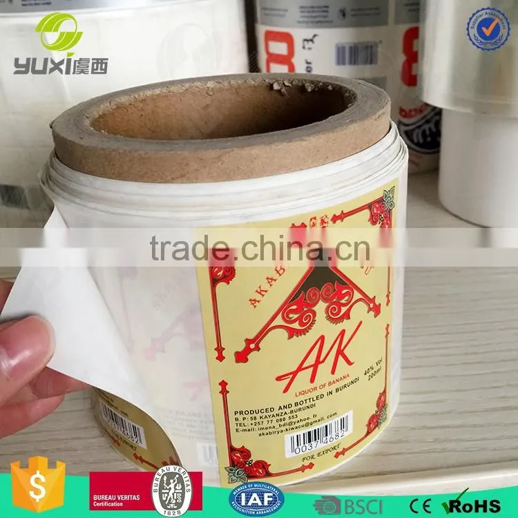 pvc shrink sleeve roll label