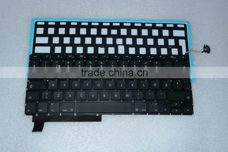 Popular Swedish Design Laptop keyboard Replacement LED Backlight For Macbook Pro A1286 2008-2012