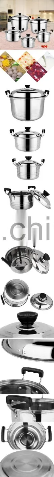Hot sale SS410 Stainless Steel Hot Pot Stainless Steel Cooking Pot