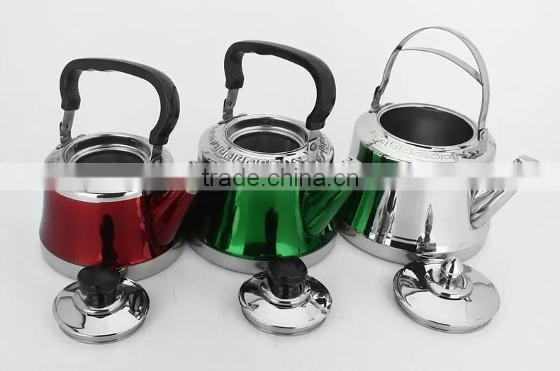cheap stainless steel tea pot/ colored whistling kettle/ pour over kettle