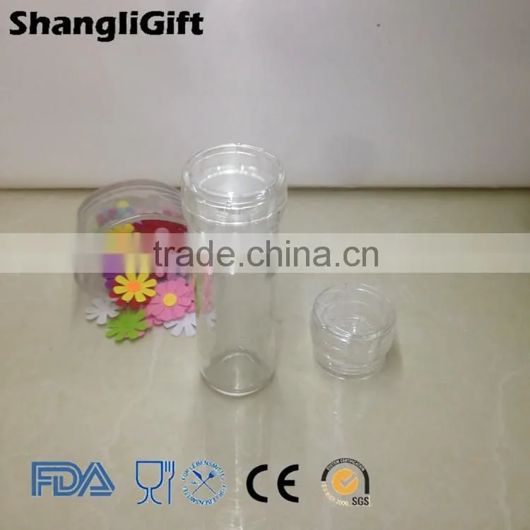 Plastic Grinder With Round Glass Jar