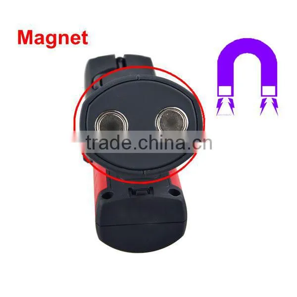 New Plastic Material Magnet AAA Battery Portable LED Work Light with Hook