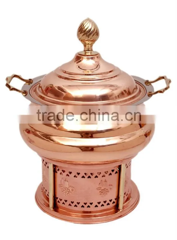 Copper Cheffing Dish, Wedding & Party utensils, food serving dish, hot keeping dish, Catering item, Hotel & Restaurant utensils