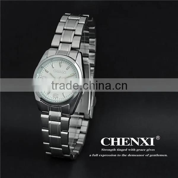 CHENXI Watches Wholesale 003-8J Black White Quartz Japan Movt Gift Watch Box OEM ODM Stainless Steel Watches Women