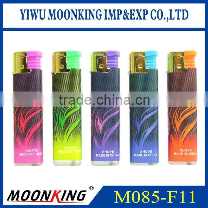 Customer's logo picture windproof cigarette lighter electric lighter with paper
