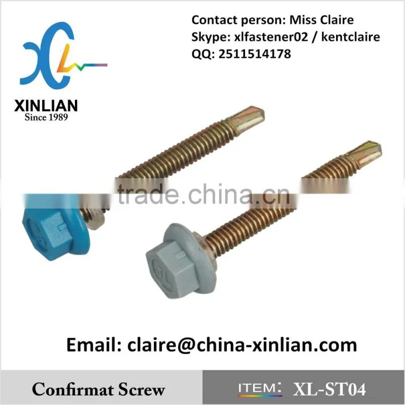 Nylon Hex head self drilling screw DIN7504