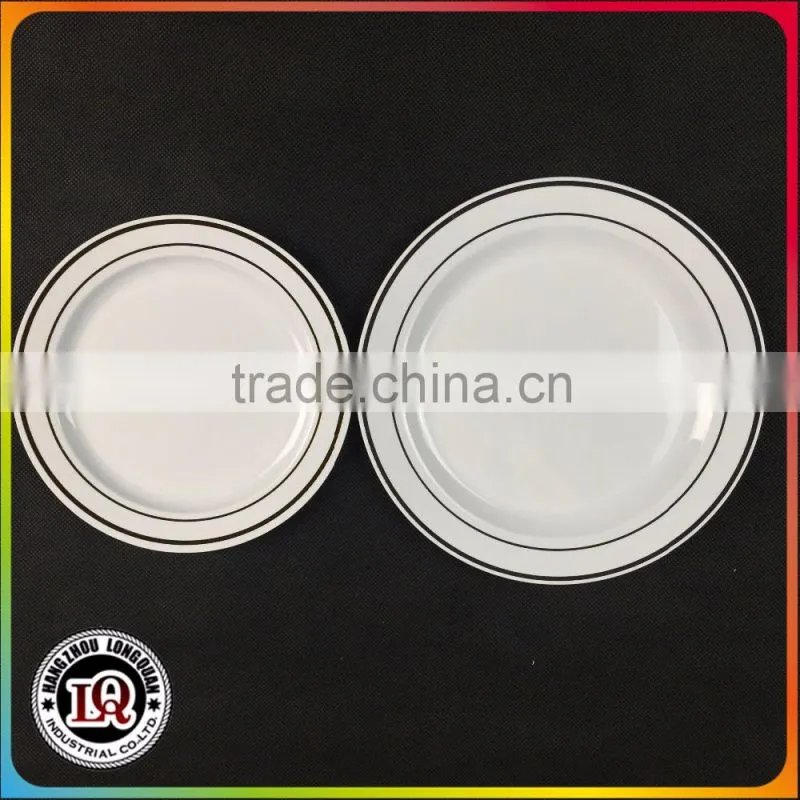 silver plastic disposable plate