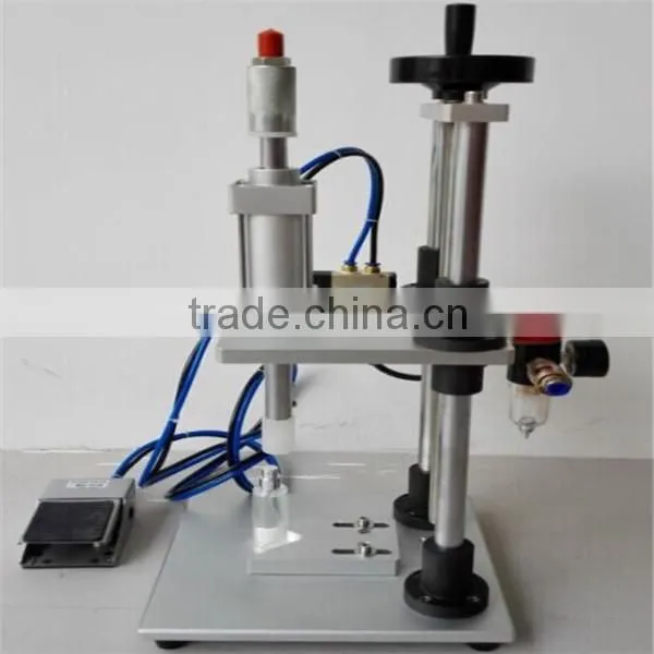 semi auto perfume collaring fitting/pneumatic perfume collaring machine