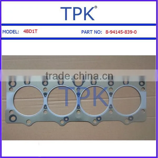 Isuzu 4JB1 Gasket Kit 5-87810-289-2 5-87810-457-2, 4JB1 Cylinder head gasket set 8-94109-553-1