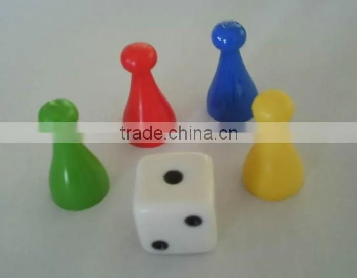 Multi Game Board Useing of Plastic Board Game Piece with Board Game Parts of Pawns