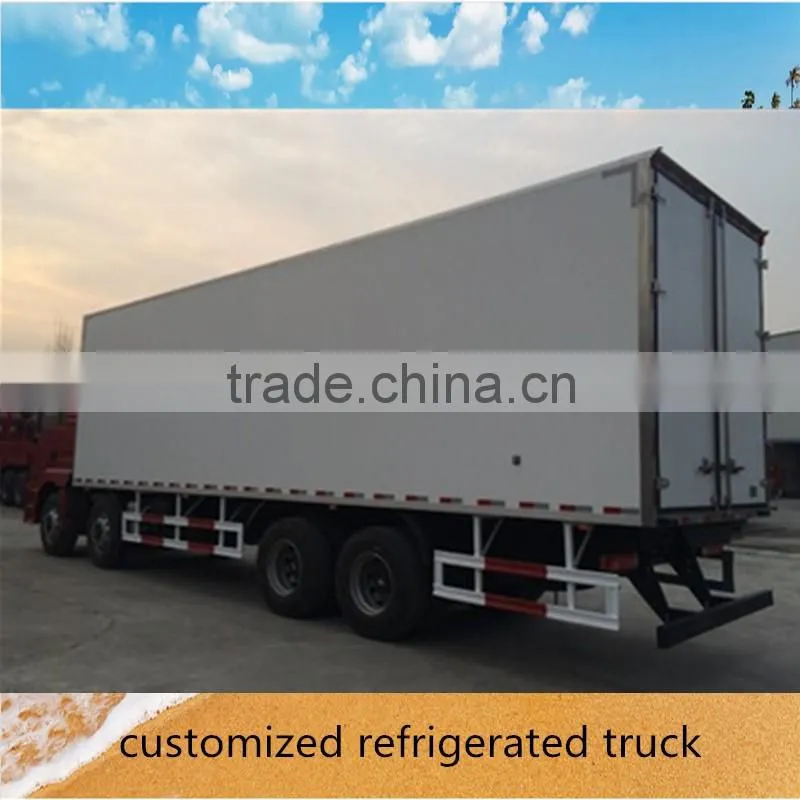 Customized refrigerated truck body frozen meat delivery truck