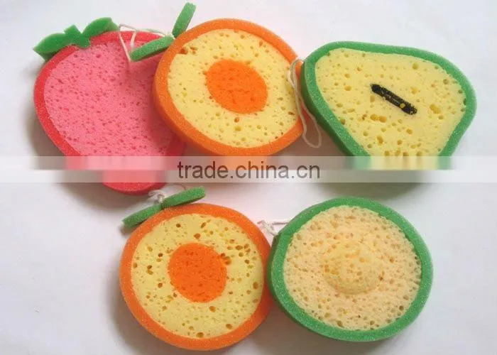 fruit bath cleaning animal bath sponge