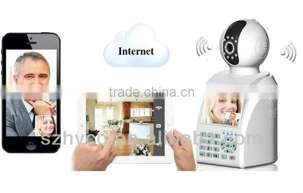 Wireless P2P IP Camera with 3.5inch screen free video calls