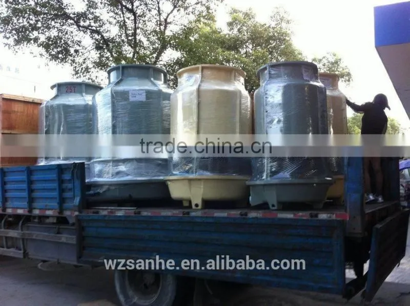 Water flow is 10m3 per hour Round Counter Water cooling tower price
