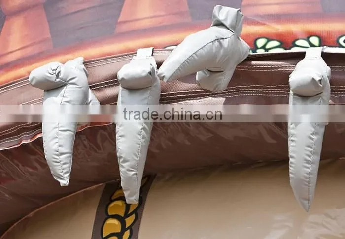 Hot sale backyard water rock climbing wall pirate theme climbing tower inflatable rock climbing wall