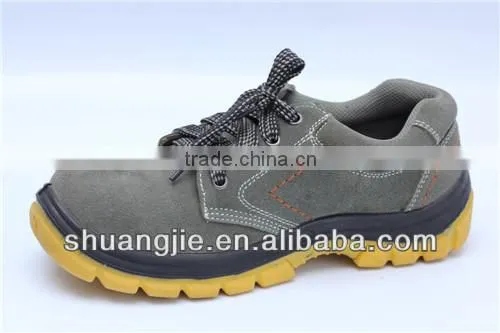 suede leather low cut series safety shoes China manufacture 9716