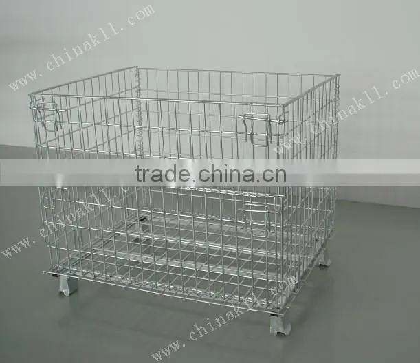 High quality foldable steel metal storage cage