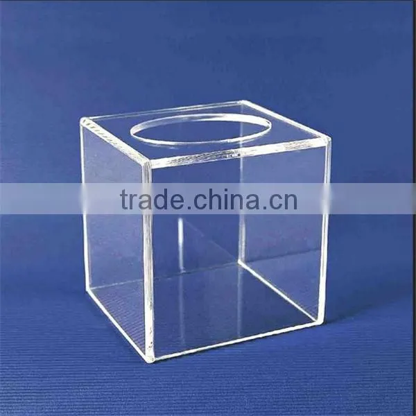 2014 New Hotel Square Clear Acrylic Tissue Box