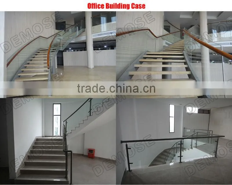 glass handicap stair guard rails for safety