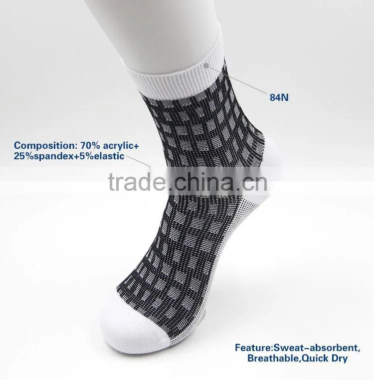 Custom acrylic thin pure man socks in 2014