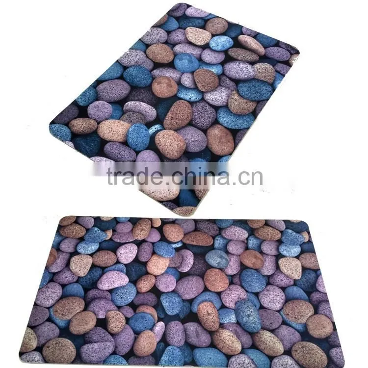 pebble stone bath mat